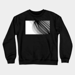 Abstract wave and curved lines illustration black and white Crewneck Sweatshirt